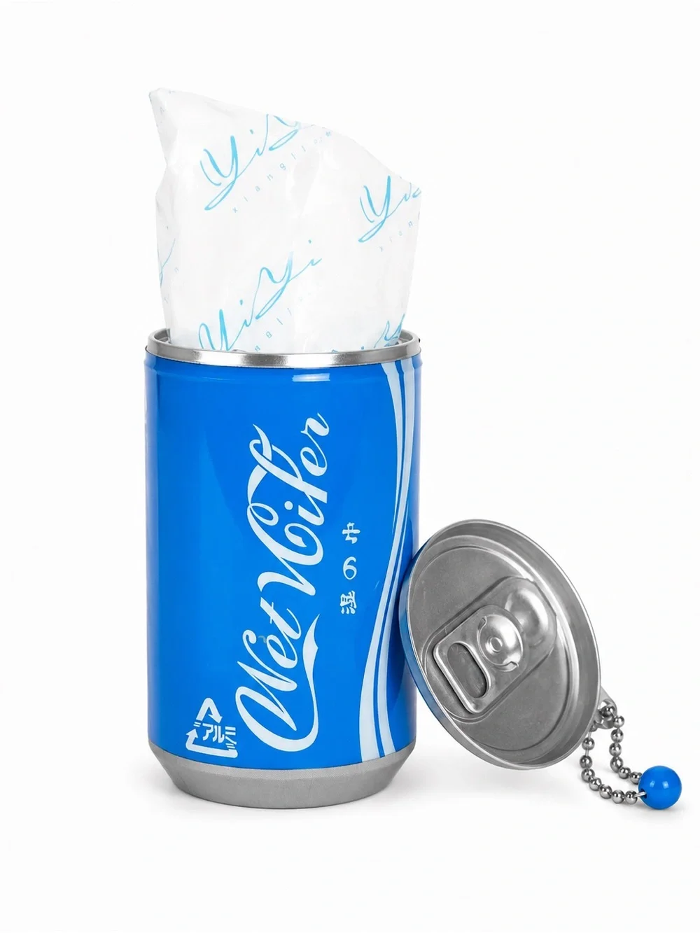 Mini Soda Can Wet Wipes Keychain 30 Wipes Choose Color NWT